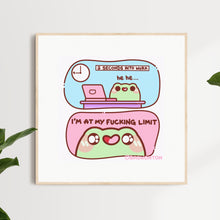 Load image into Gallery viewer, I'm At My Fucking Limit Comic Art Print