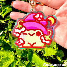 Load image into Gallery viewer, Witchy Froggo Rainbow Acrylic Keychain