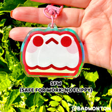 Load image into Gallery viewer, Ghost Froggo Rainbow Acrylic Keychain