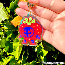 Load image into Gallery viewer, Strawberry ASSLESS Miguel Rainbow Acrylic Keychain