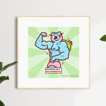 Load image into Gallery viewer, Swole Squad Bulbasaur Art Print