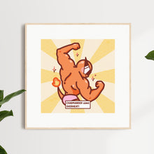 Load image into Gallery viewer, Swole Squad Charmander Art Print