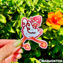 Load image into Gallery viewer, Strawberry Goose Sticker (with free mini Froggo!)
