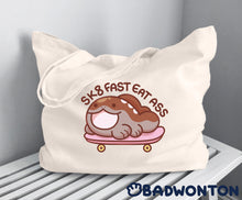 Load image into Gallery viewer, SK8 FAST EAT ASS Clodsire Tote Bag