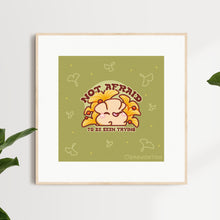 Load image into Gallery viewer, Badwonton Gingko Not Afraid To Be Seen Trying Art Print