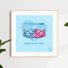 Load image into Gallery viewer, Blue and Magenta Art Print