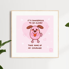 Load image into Gallery viewer, Courage the Cowardly Dog Art Print