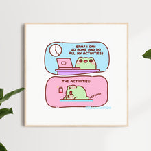 Load image into Gallery viewer, Time For Activities Comic Art Print
