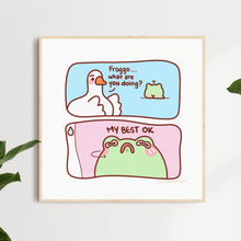 Load image into Gallery viewer, Doing My Best Comic Art Print