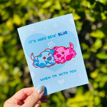 Load image into Gallery viewer, Blue and Magenta Greeting Card