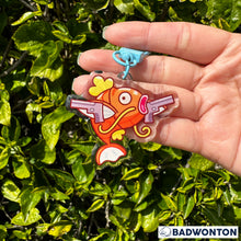 Load image into Gallery viewer, Magikarp Watergun Acrylic Keychain