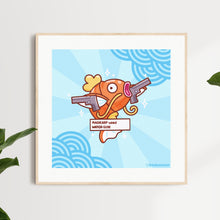 Load image into Gallery viewer, Magikarp Watergun Art Print