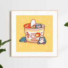 Load image into Gallery viewer, Snorlax Ramen Art Print