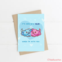 Load image into Gallery viewer, Blue and Magenta Greeting Card