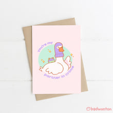 Load image into Gallery viewer, Froggo & Goose Partner in Crime Greeting Card
