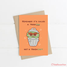 Load image into Gallery viewer, Oscar Grouch Trash Can Greeting Card