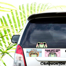 Load image into Gallery viewer, Froggo Please Don&#39;t Honk! I&#39;m Doing My Best Bumper Sticker
