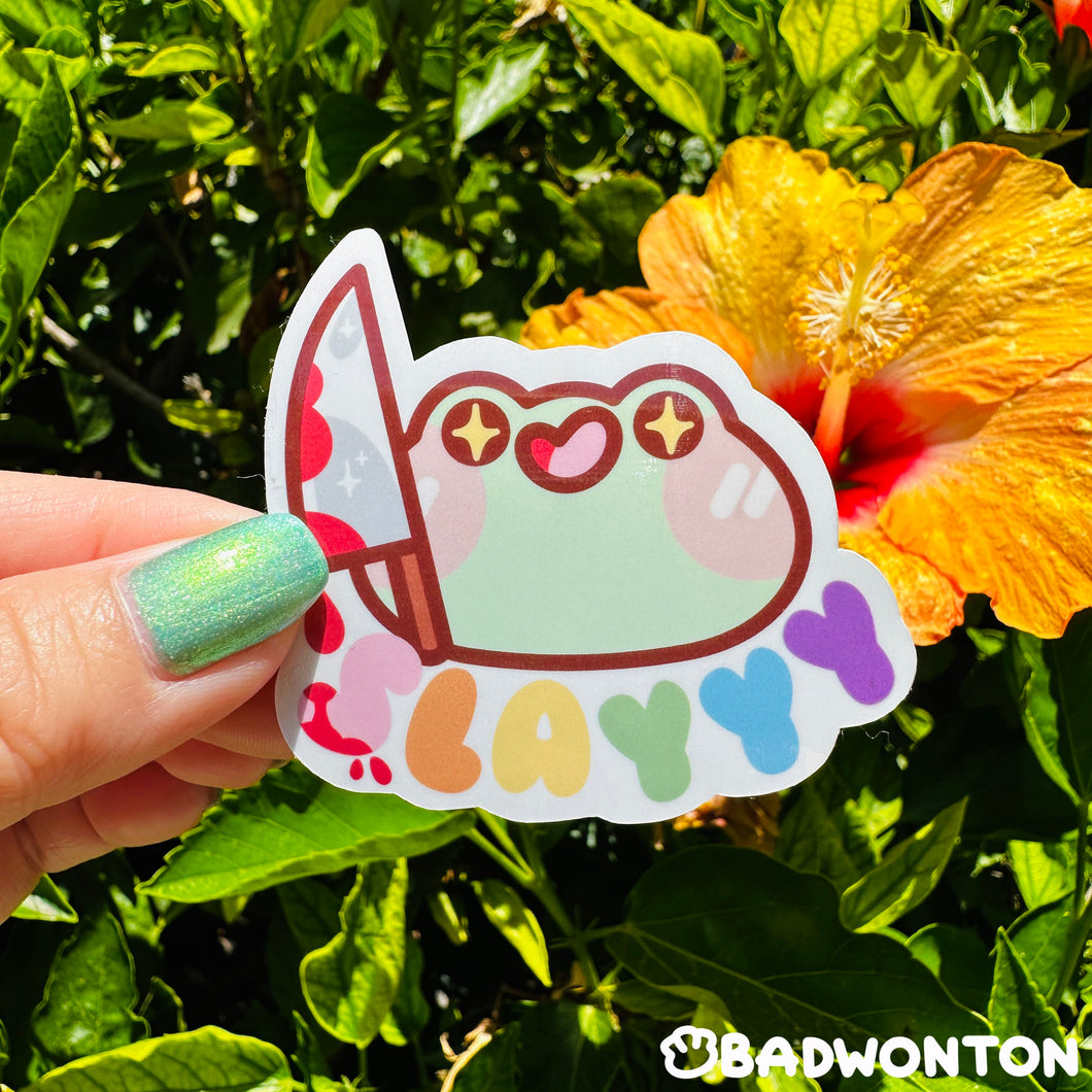 Froggo SLAYYY Sticker
