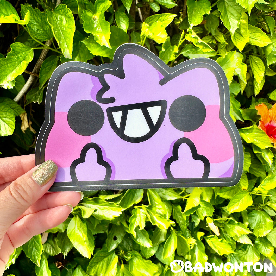 Gengar Car Window Peeker Sticker