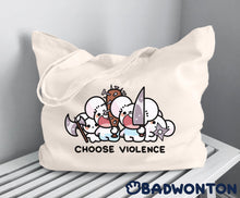 Load image into Gallery viewer, Maushold Choose Violence Tote Bag
