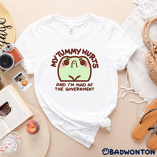 Load image into Gallery viewer, Froggo My Tummy Hurts Shirt
