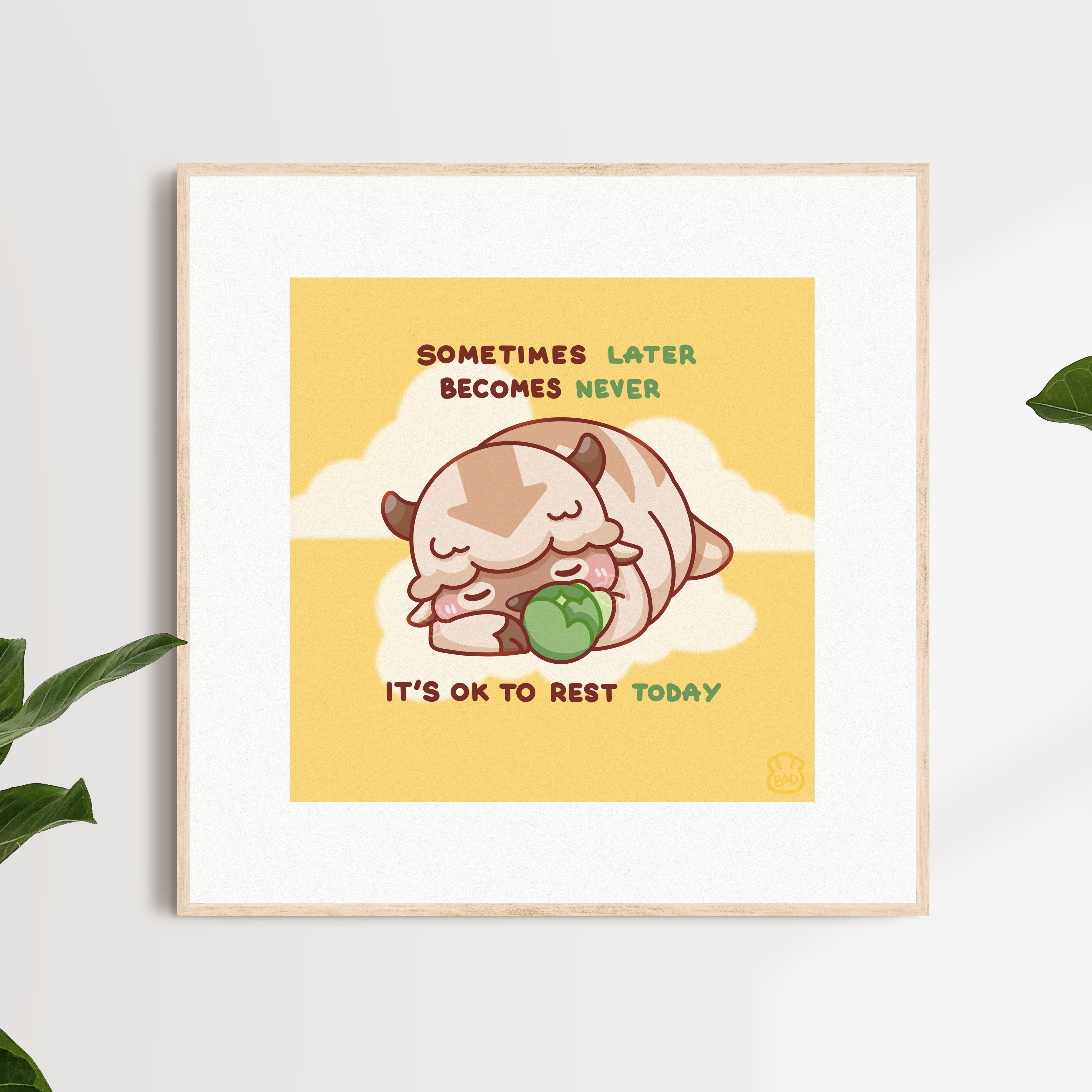 Appa Rest Today Art Print – badwonton