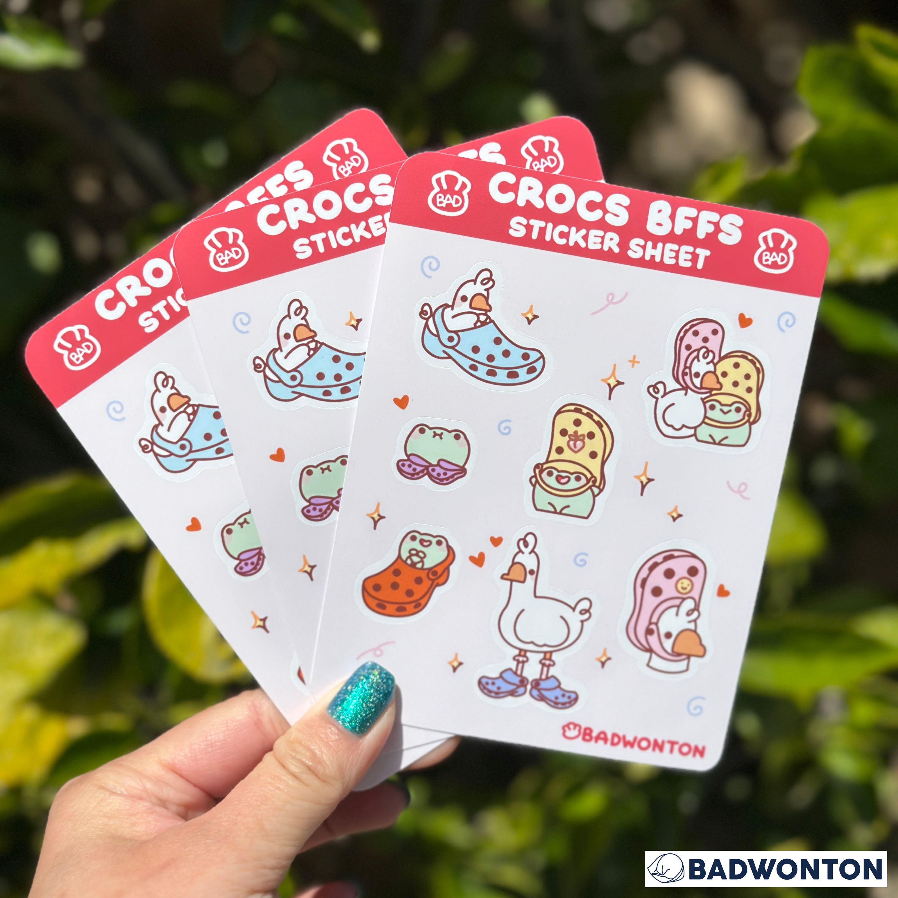 Crocs Stickers Button Crocs BFFs Sticker Sheet – badwonton
