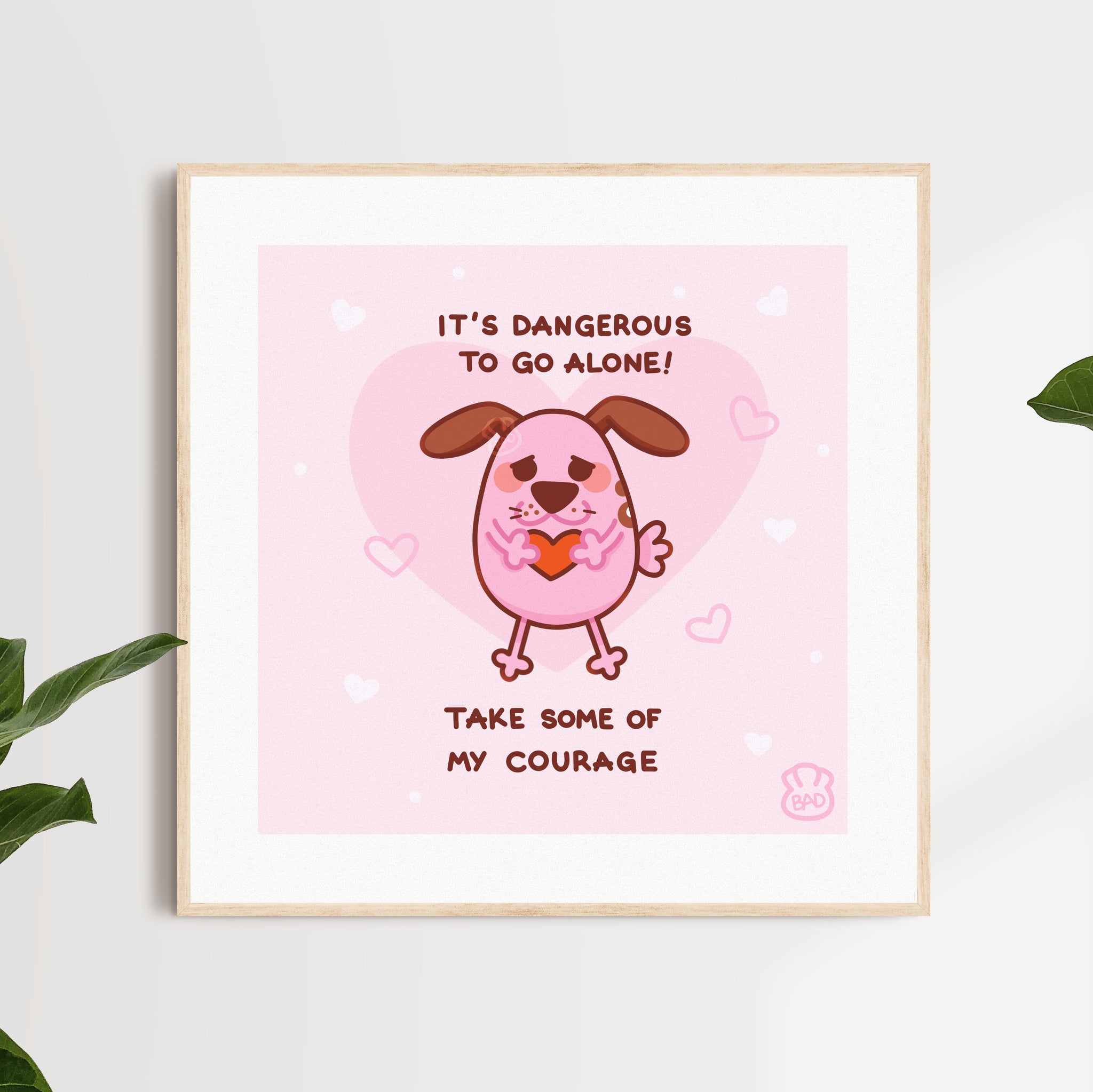 ♥Coward.＊ページ♥ Courage the Cowardly Dog Art Print – badwonton