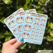 Load image into Gallery viewer, Flippy Froggo Sticker Sheet
