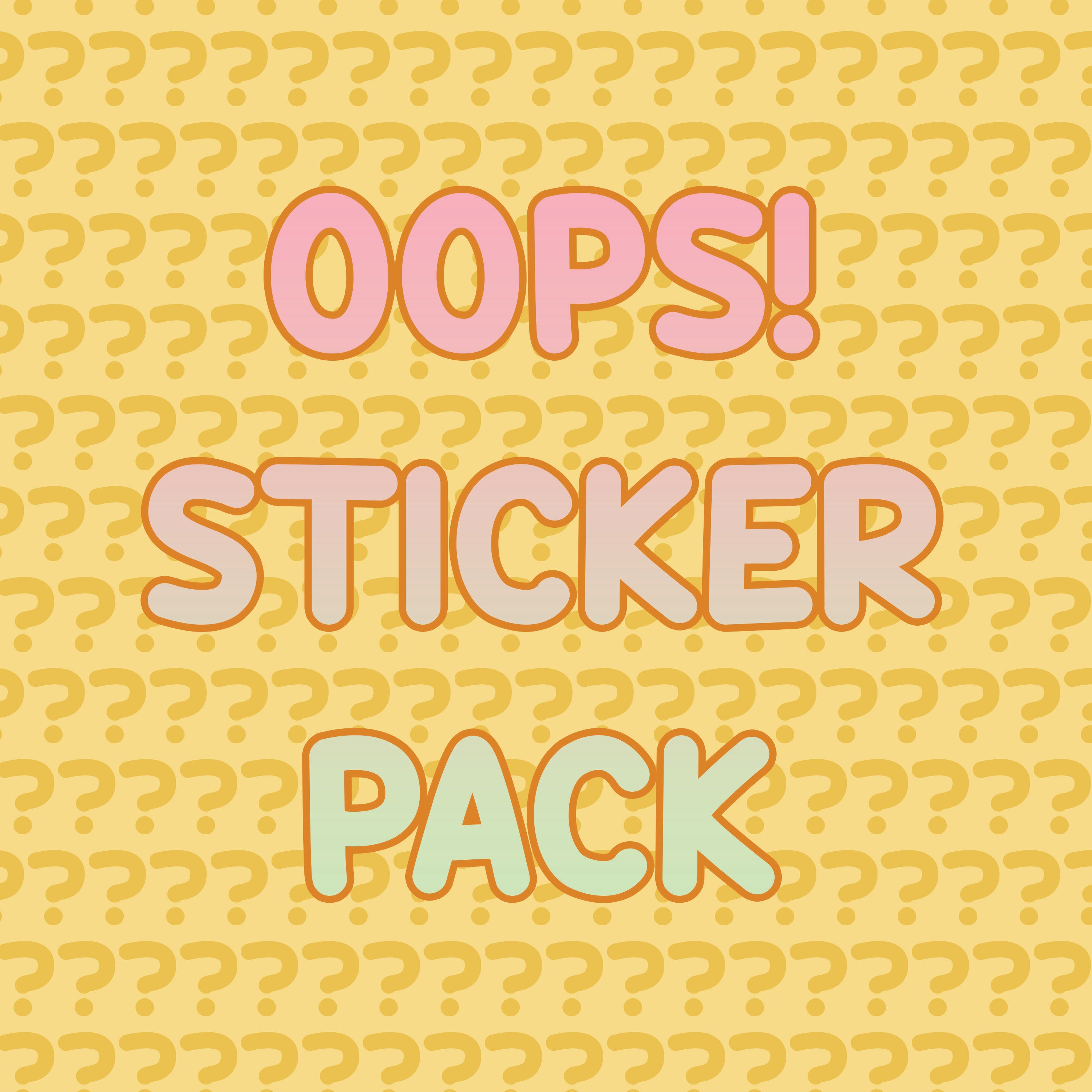Woops Sticker Pack OOPS! Sticker Pack – badwonton
